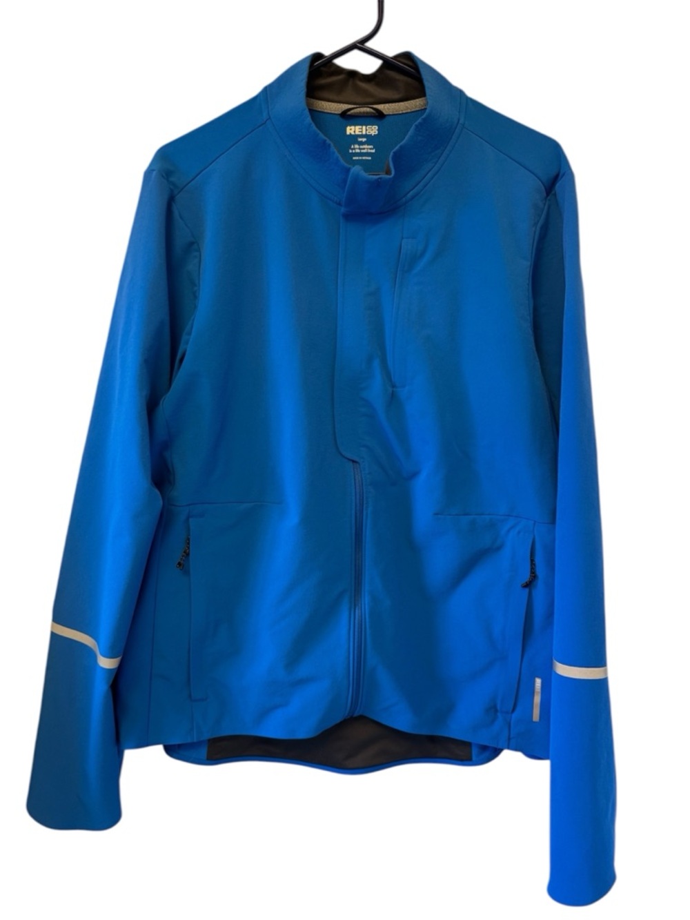 REI Men's Junction Hybrid Lightweight Cycling Jacket Reflective Stripes - Large